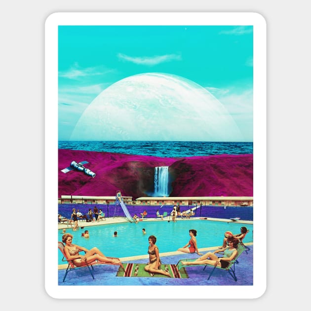 Aqua - Space Aesthetic, Retro Futurism, Sci-Fi Sticker by jessgaspar